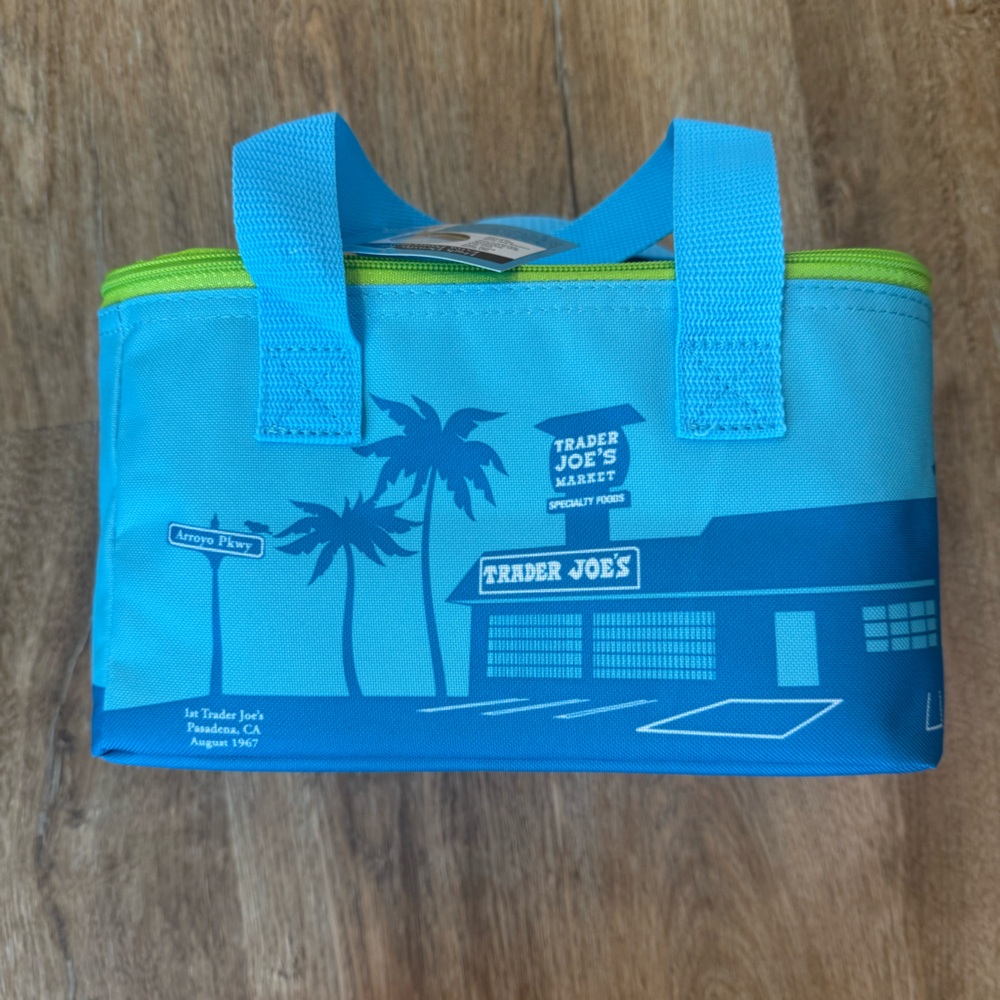 Trader Joe's Blue Insulated Tote Bag